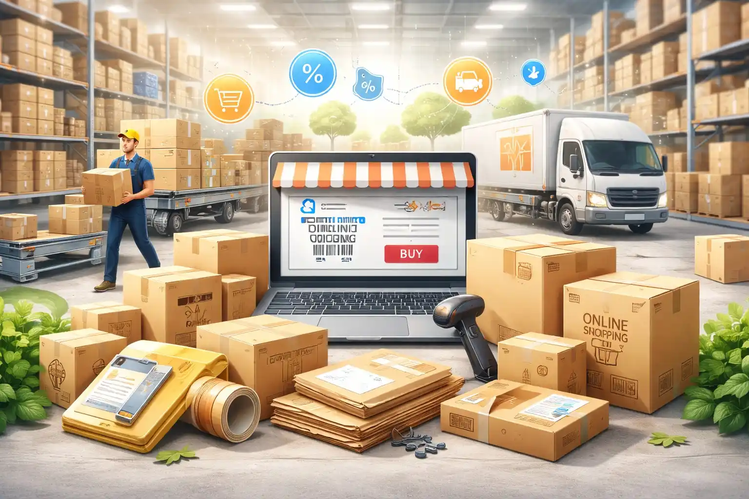 E-commerce and retail fulfilment environment